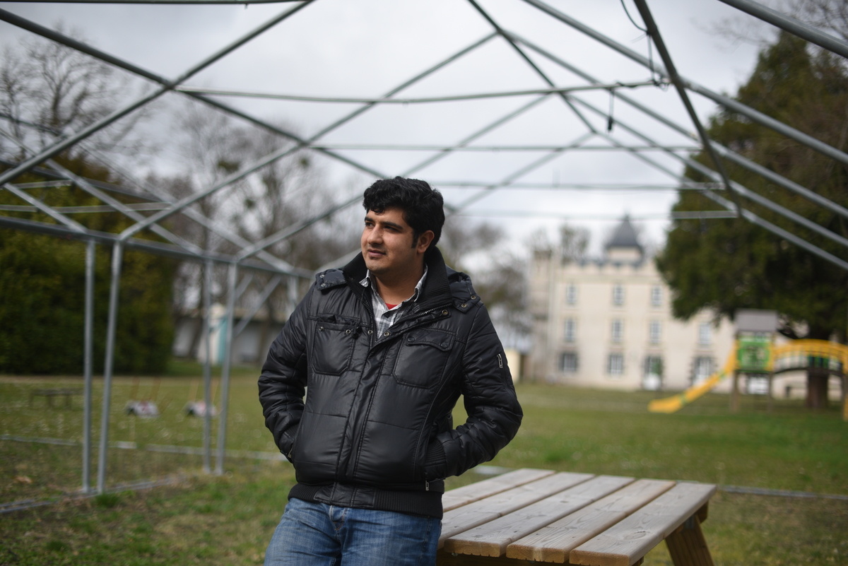 France. Rural village opens its chateau to refugees