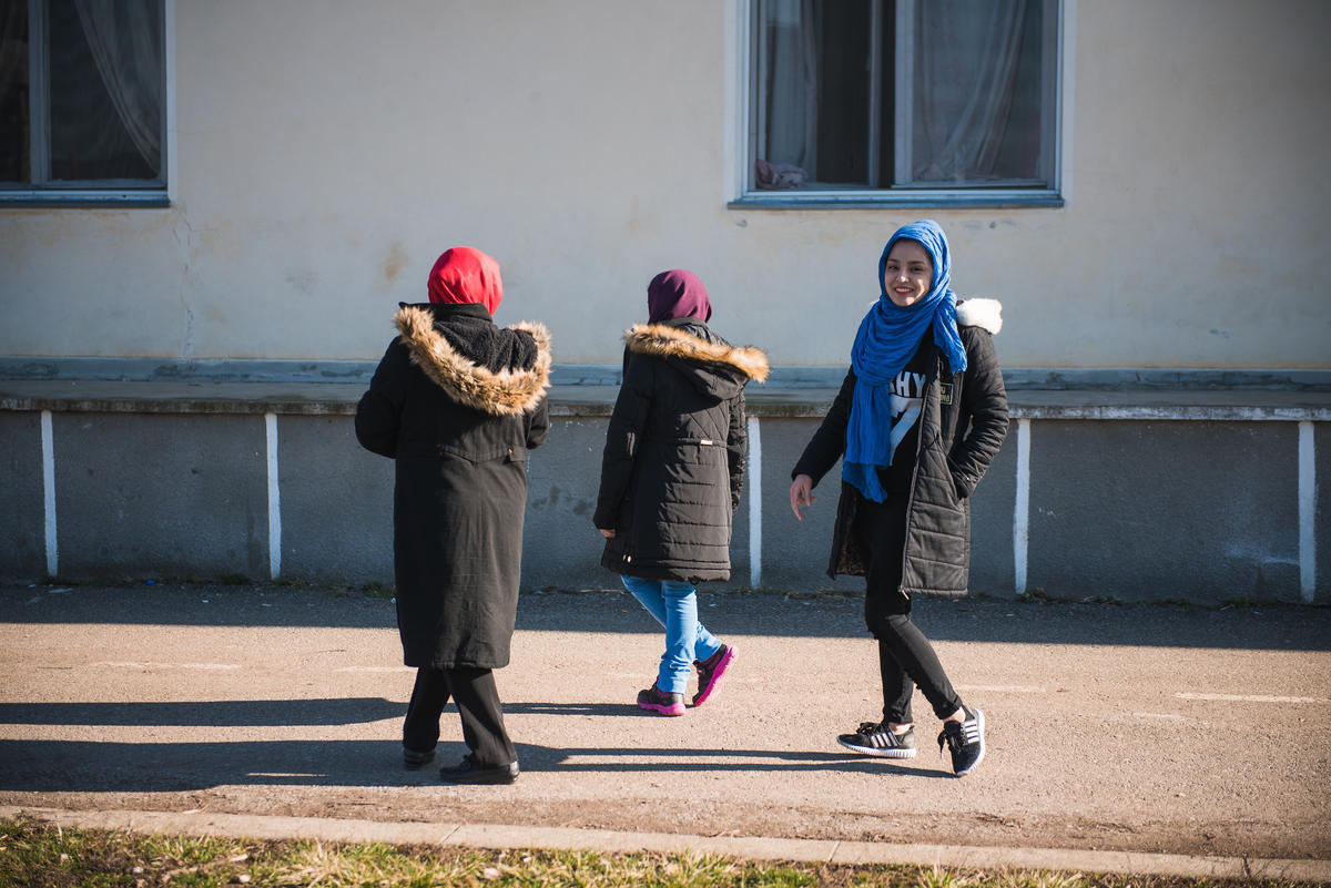 Romania. Refugees awaiting resettlement at the Emergency Transit Centre in Timisoara