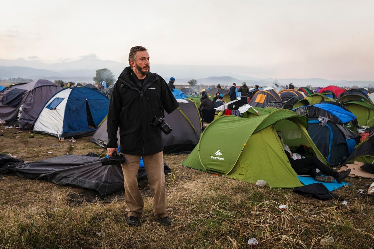 Greece. Giles Duley photographs the Balkan migration route for UNHCR