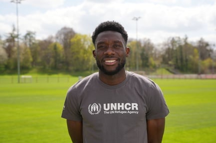 Alphonso Davies, UNHCR Goodwill Ambassador and FC Bayern Munich and captain for Canada’s national team