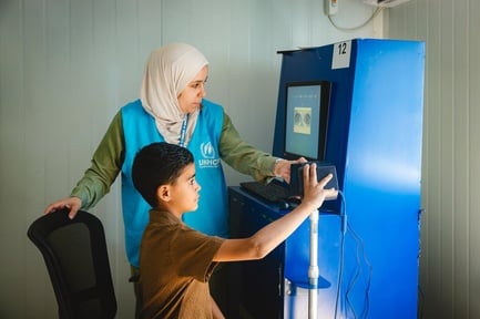 Jordan. UNHCR Launches the Self-Renewal of UNHCR Documents Process Through Kiosks
