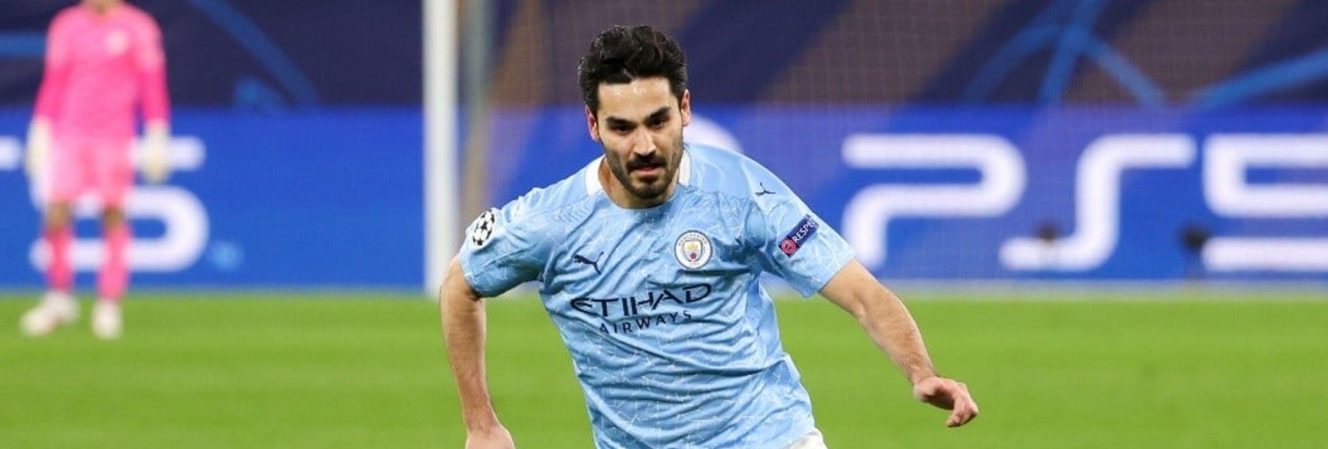 İlkay Gündoğan playing for Manchester City 
