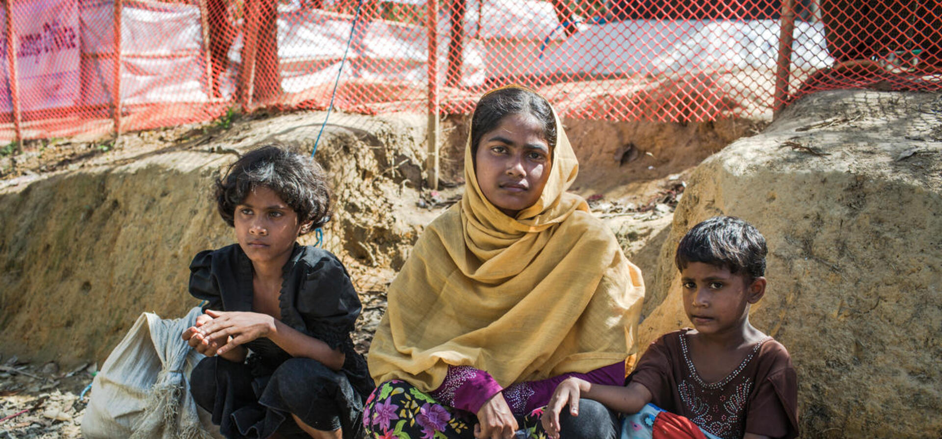 Bangladesh. Young Rohingya woman becomes head of family