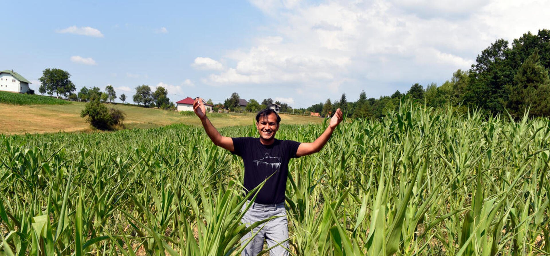 Bosnia and Herzegovina. Asylum seeker from Iran in Bihac
