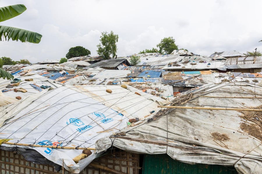 Bangladesh. Shelters in Cox's Bazar