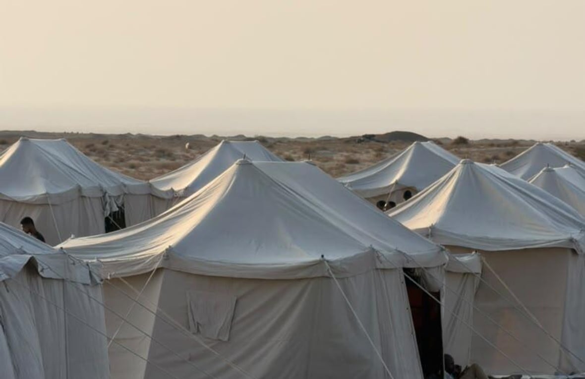 Tents in a camp for internally displaced people