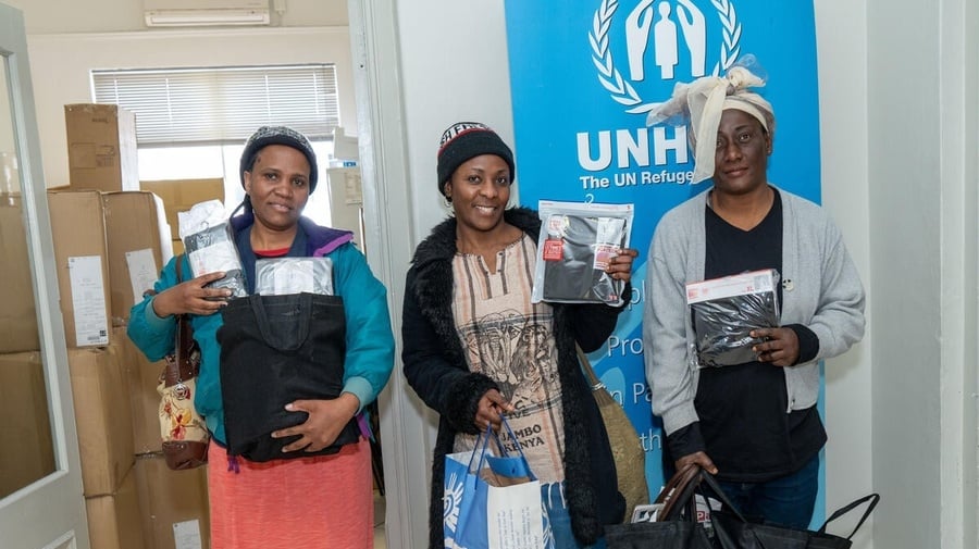 South Africa. UNIQLO, a Japanese clothing company, donated approximately 46,000 clothing items to refugees and host communities in South Africa, Botswana and Namibia