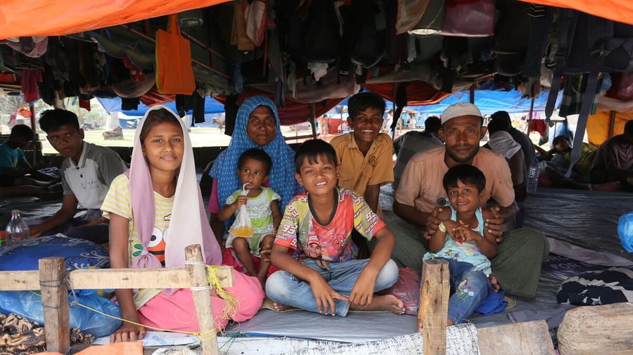Indonesia. Rohingya refugees seek safety in Aceh after dangerous voyage