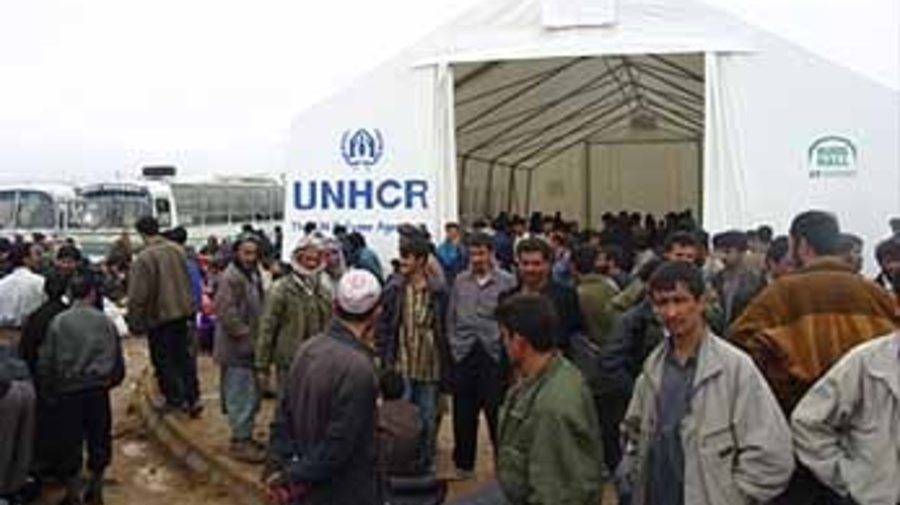 Dogharoun's Ansar camp was one of the High Commissioner's last stops in Iran before he crossed over to Afghanistan.