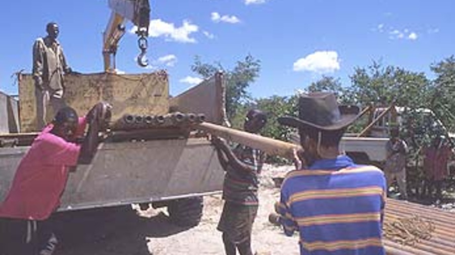 Improving infrastructure at the Myukwayukwa settlement in the Western Province of Zambia.