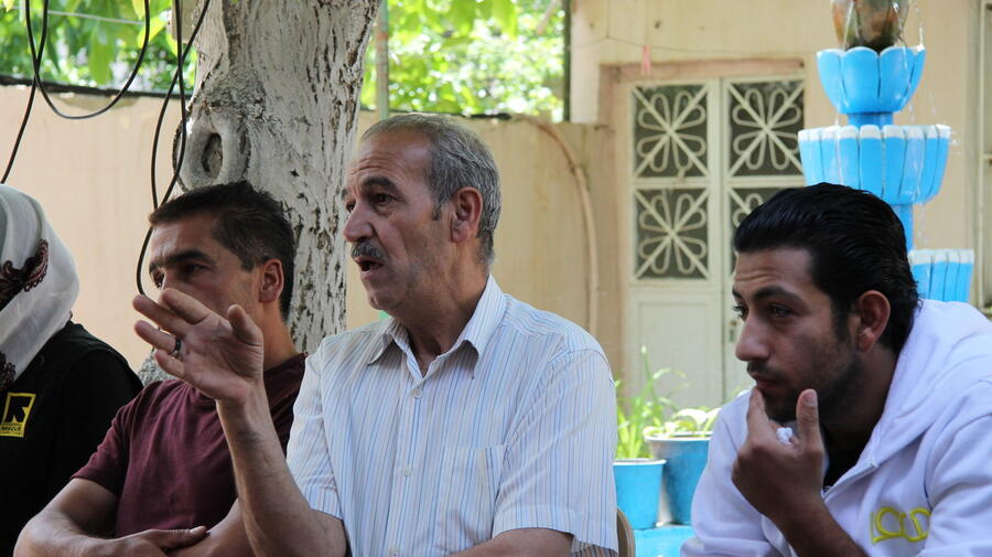 Lebanon. Syrian refugees. UNHCR-IRC outreach session