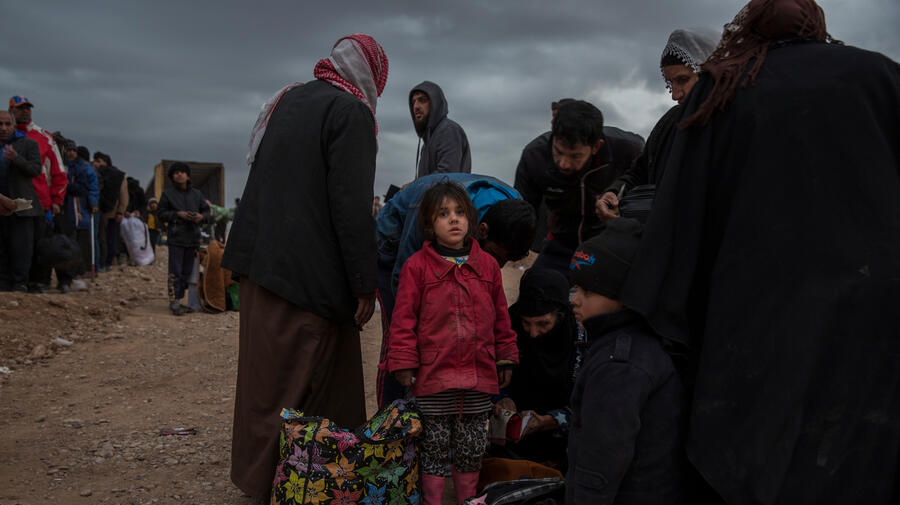 Iraq. Internally displaced Iraqis reach safety