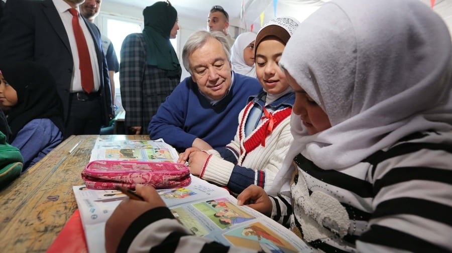 Jordan. Visit of the UN Secretary-General