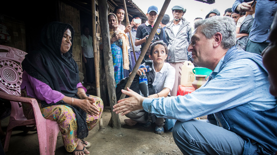 Myanmar UNHCR High Commissioner Filippo Grandi Visits Rakhine State