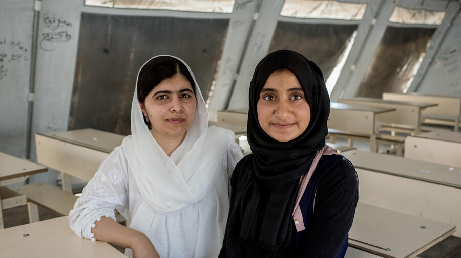 Iraq. Nobel Peace Prize winner says access to education is needed to protect displaced children both now and in the future.