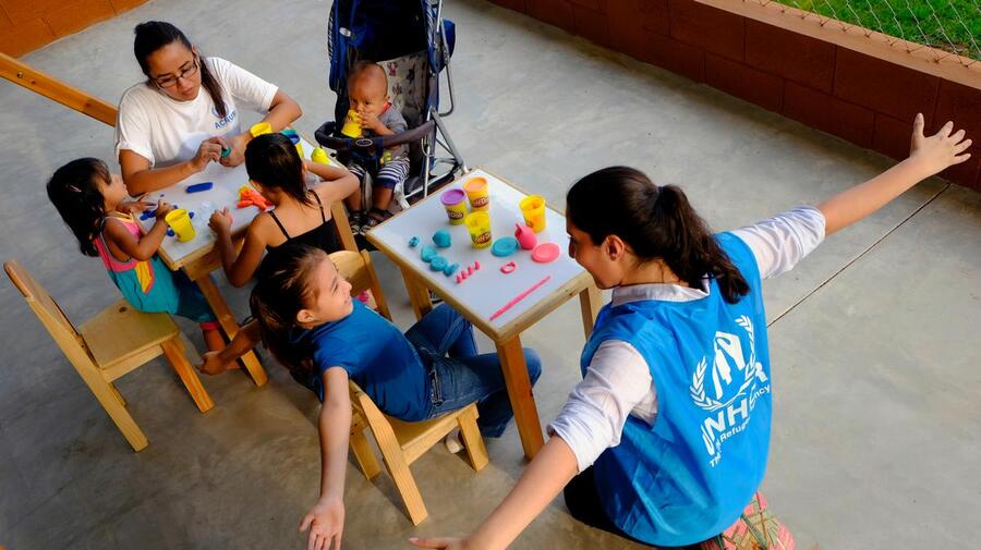 Guatemala. UNHCR along The Migrant House work on the project Children of Peace.