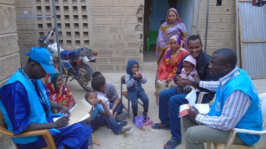 Mali. As security improves in Timbuktu, a young refugee family returns