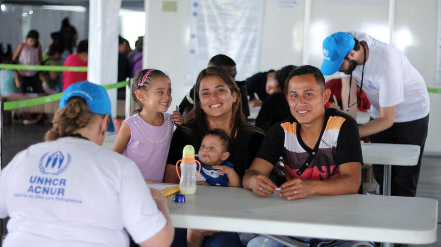 Brazil. Venezuelans arrive in border city of Pacaraima