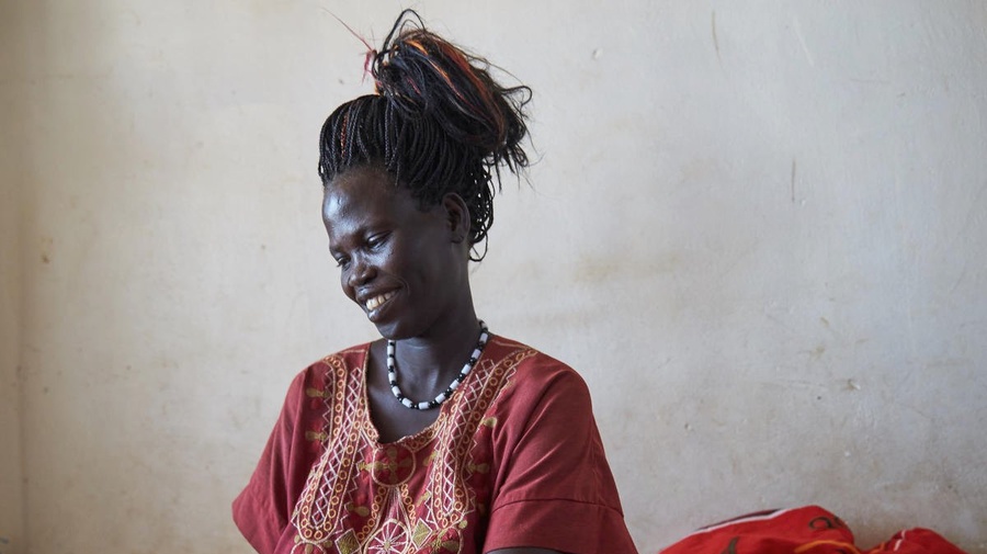 South Sudan. Princess Sarah Zeid meets displaced women and children