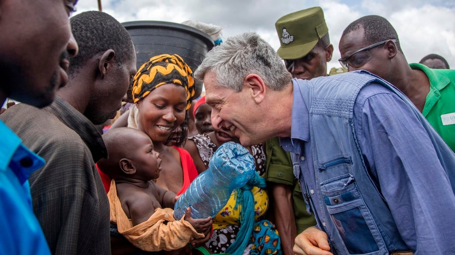 Tanzania. UN Refugees Chief visit to Nyarugusu Refugee Camp, western Tanzania
