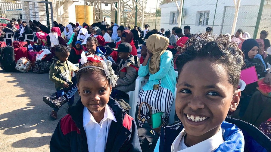 Libya. Evacuation of refugees to Niger