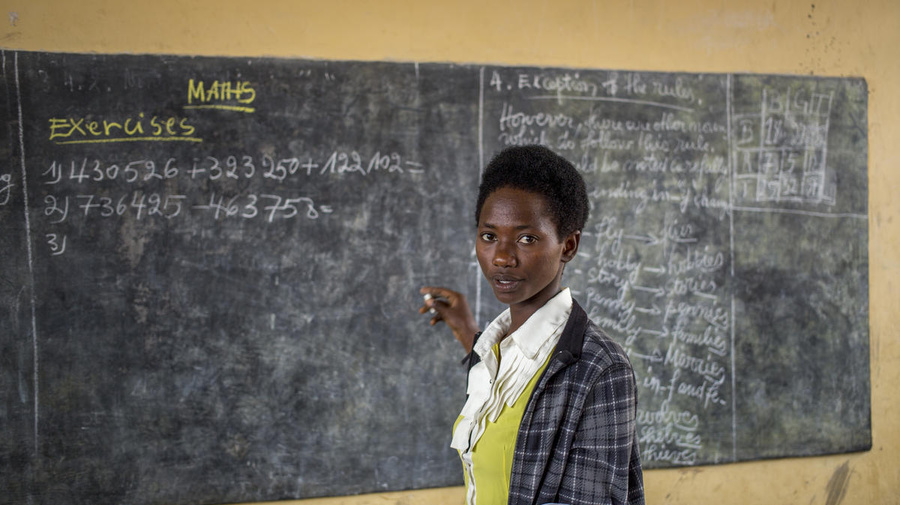 Rwanda. The school striving to give Burundian girls an education