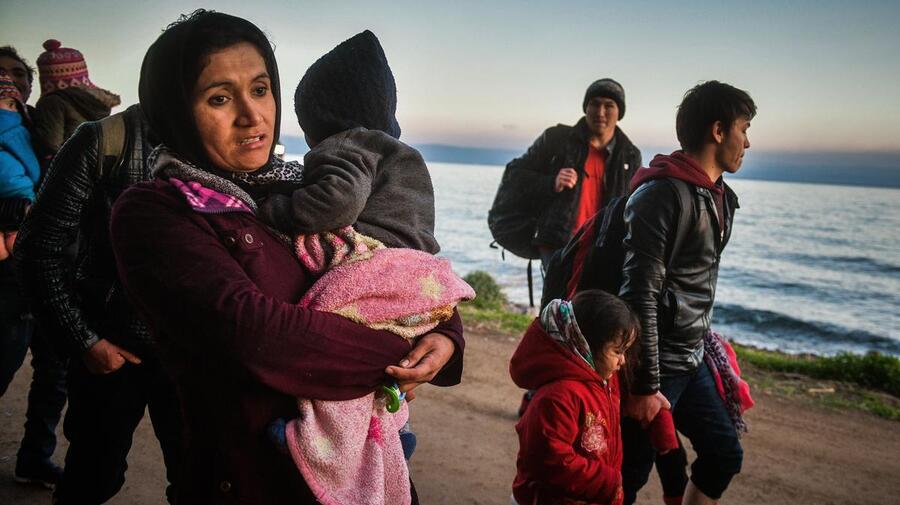 Greece. Refugees Arrive on Lesvos island