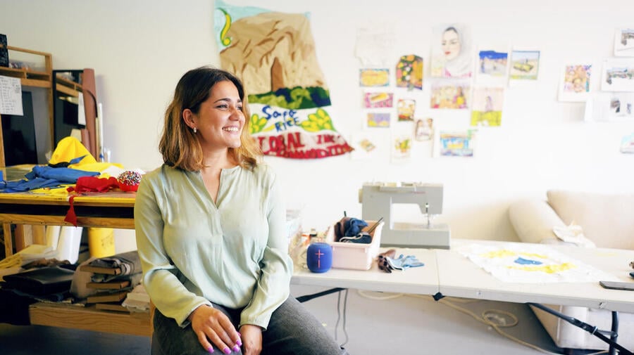 United States. Afghan refugee design World Refugee Day logo