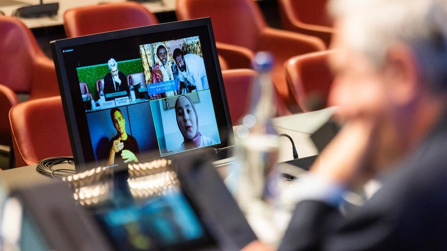 Switzerland. High Commissioner chairs plenary session on 2nd day of High-Level Officials Meeting