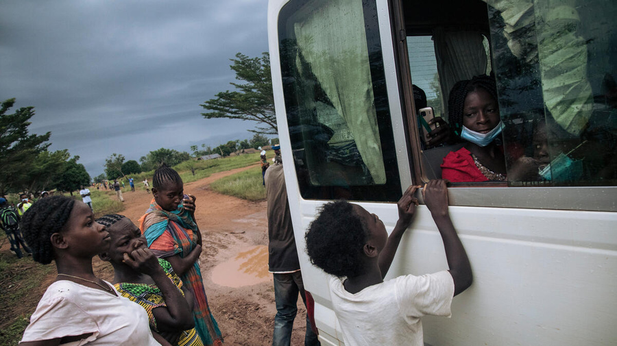 Democratic Republic of Congo. Central African refugees prepare to return home