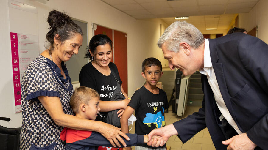 Filippo Grandi, the United Nations High Commissioner for Refugees visits Czech republic