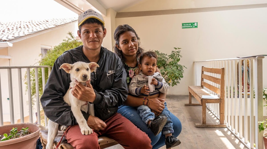 Ecuador. Venezuelan family walked for more than a month to reach Cuenca, where stayed in an emergency shelter supported by UNHCR